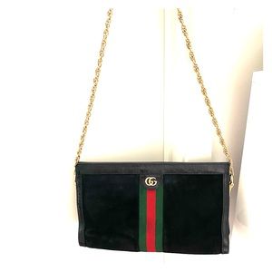 Gucci suede/canvas purse . 2018 purchased